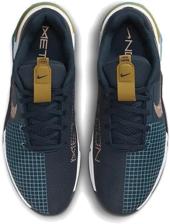 Кроссовки Nike Metcon 8 для мужчин, для спортзала, фитнеса и тренировок, Armory Navy Obsidian Cerulean Arctic Orange — фото 2