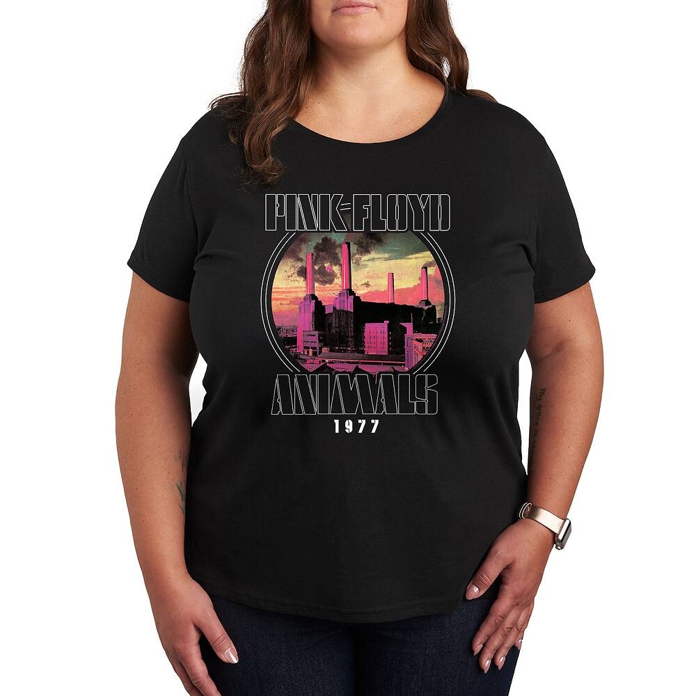 

Футболка Plus с рисунком Pink Floyd Animals Licensed Character, черный