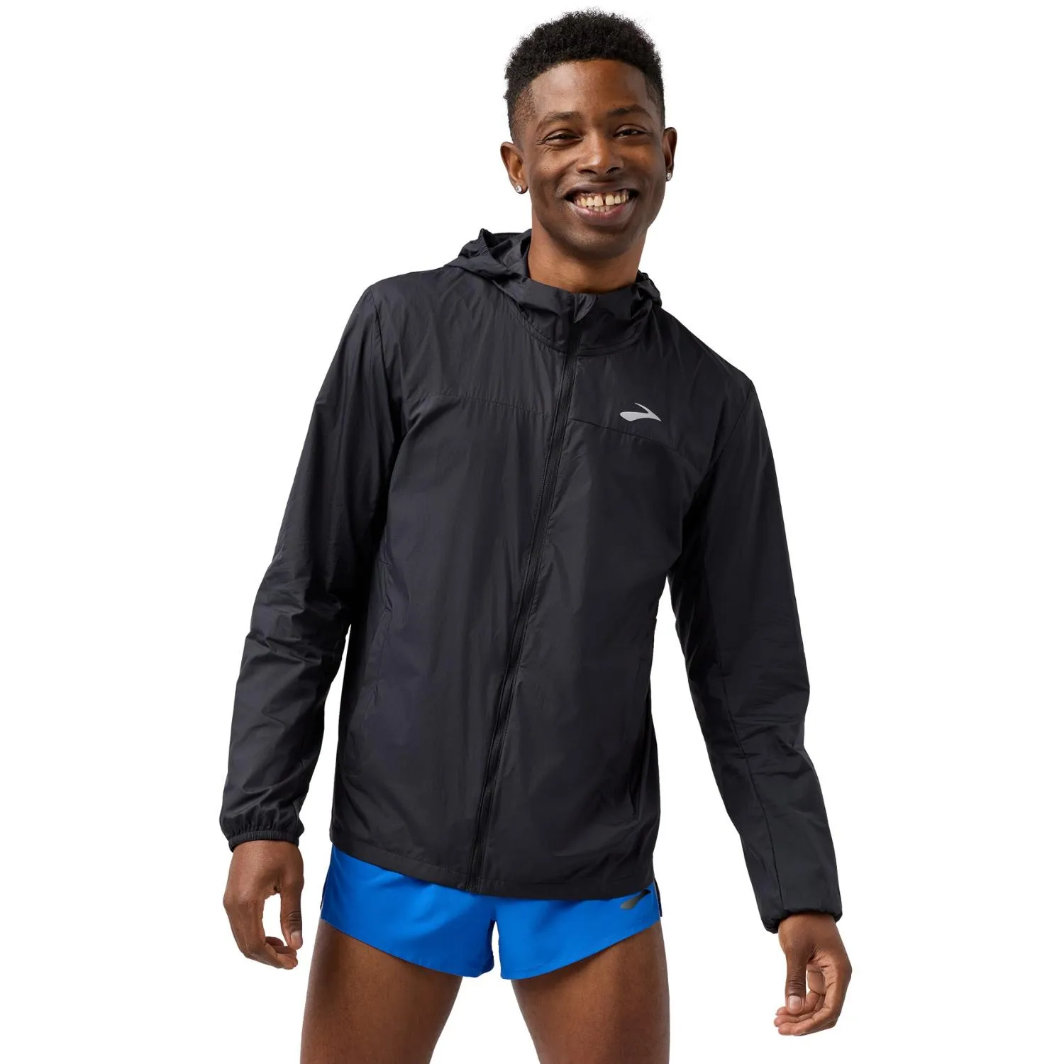 

Складная куртка с капюшоном Brooks, Black