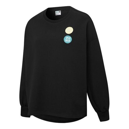 

Свитер embroidery logo round-neck sweatshirtblack Puma, черный