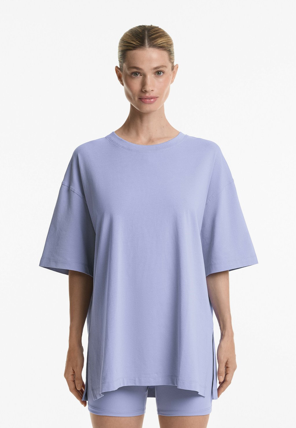 

Базовая футболка SHORT SLEEVE COTTON BLEND OYSHO, цвет Mottled Lilac