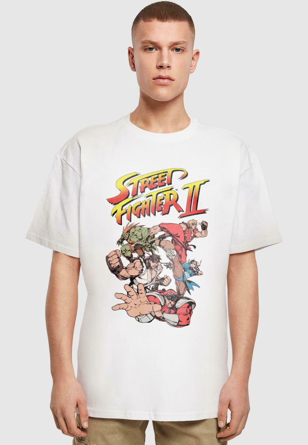 

Футболка с принтом STREETFIGHTER 2 GROUP GRAPHIC Merchcode, белый