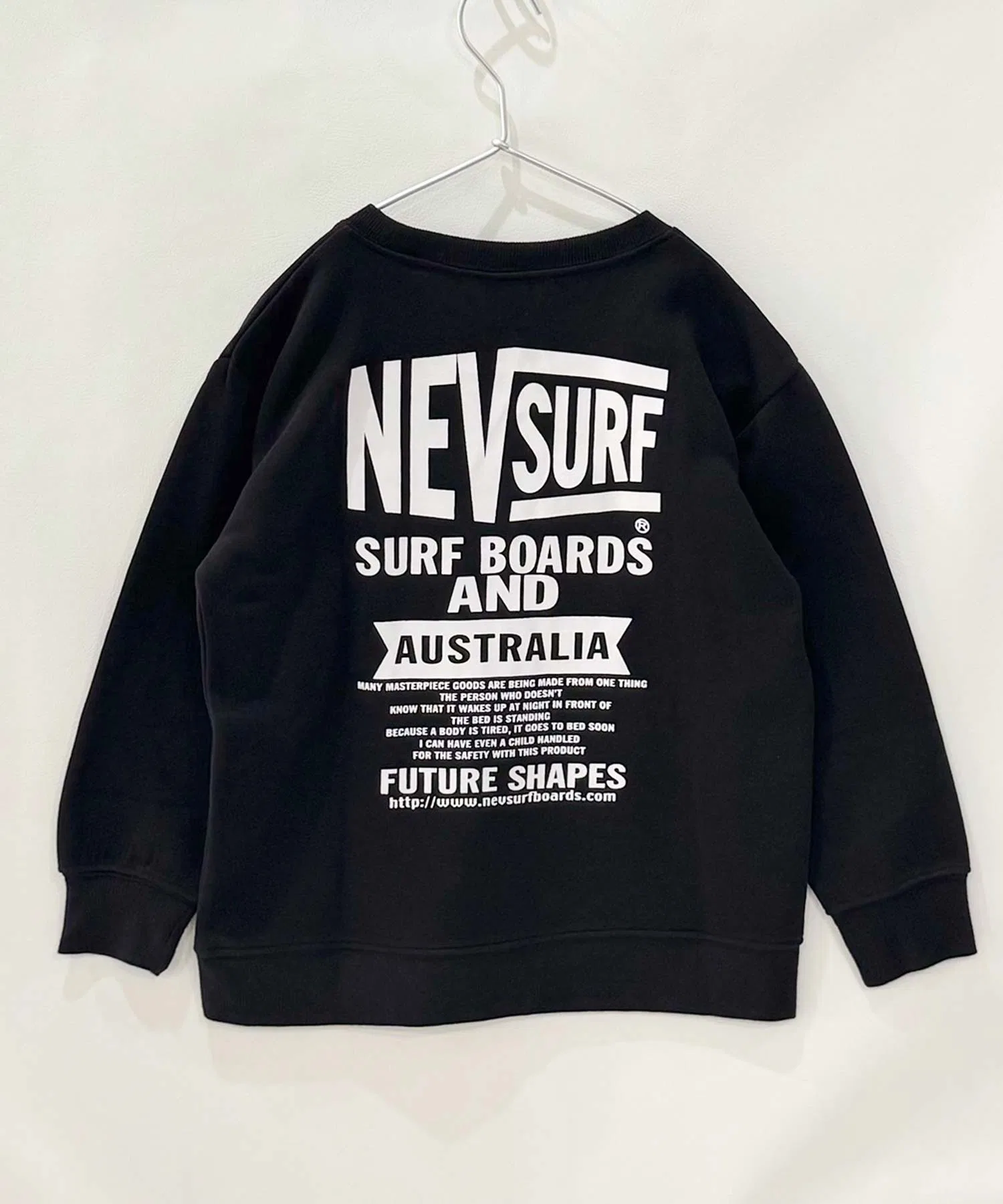 Детская толстовка NEVSURF на флисовой подкладке большого размера