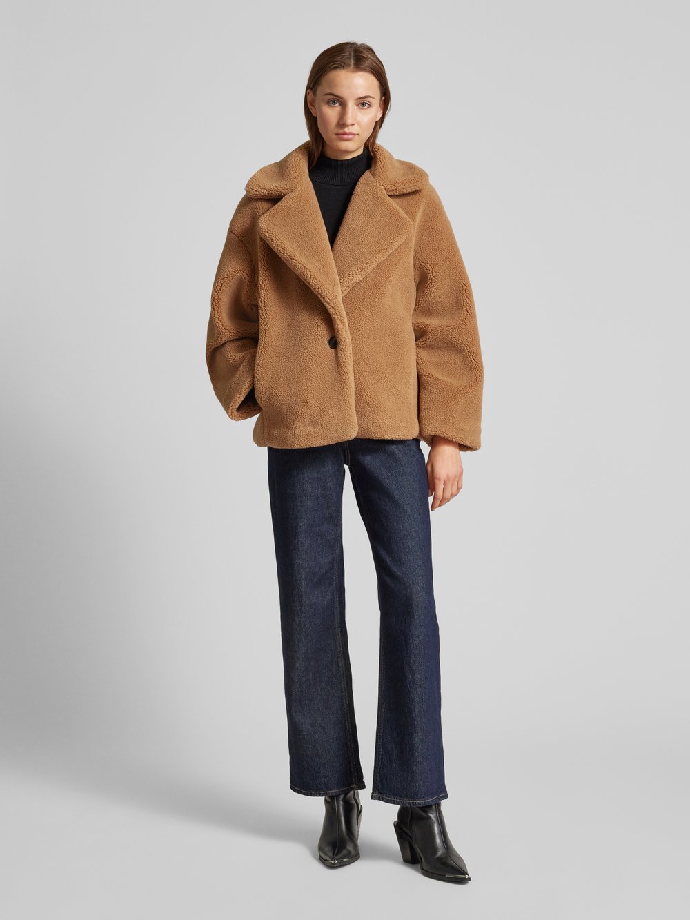 

Куртка с плюшевым мехом Jake*s Casual, коричневый
