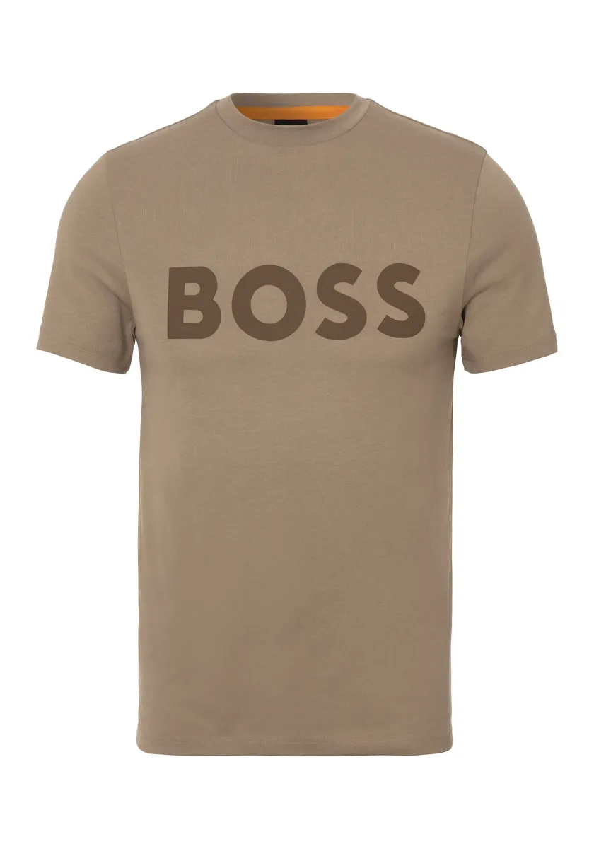 

Футболка BOSS ORANGE "Thinking 1" с логотипом, коричневый
