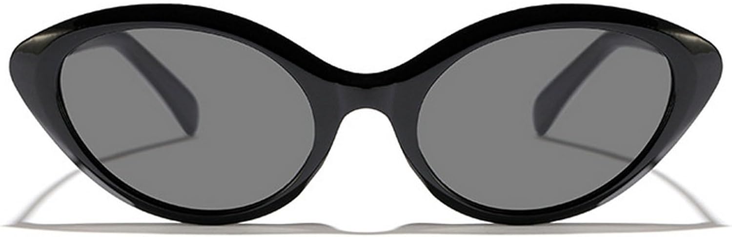 

Винтажные женские солнцезащитные очки «кошачий глаз», винтажные солнцезащитные очки в маленькой оправе для мужчин, роскошные очки для путешествий на открытом воздухе, защита от ультрафиолета UV400 mincl, Black