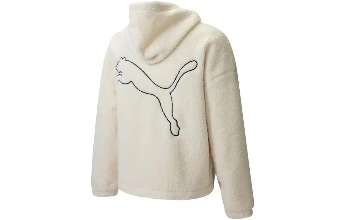 

Бархатная куртка унисекс белая Puma, белый