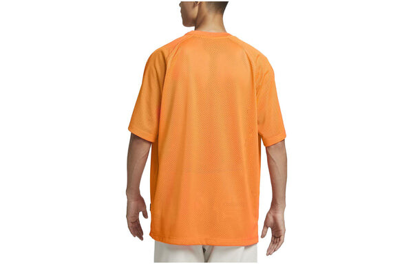 Футболка Nike air Oversized Short Sleeve Top 'Orange', оранжевый — фото 4