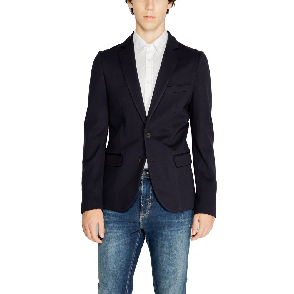 

Синий вискозный костюм Antony Morato