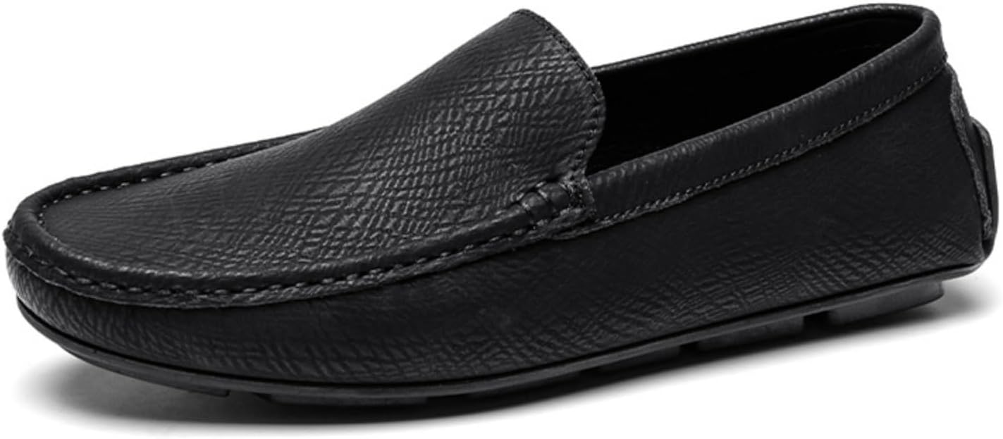 

Мужские лоферы-мокасины на кожаной подошве, из натуральной кожи, удобные, легкие, с мягкой подкладкой, повседневной носки, прогулок по городу, работы в офисе и выходных Yrzhgdl, черный