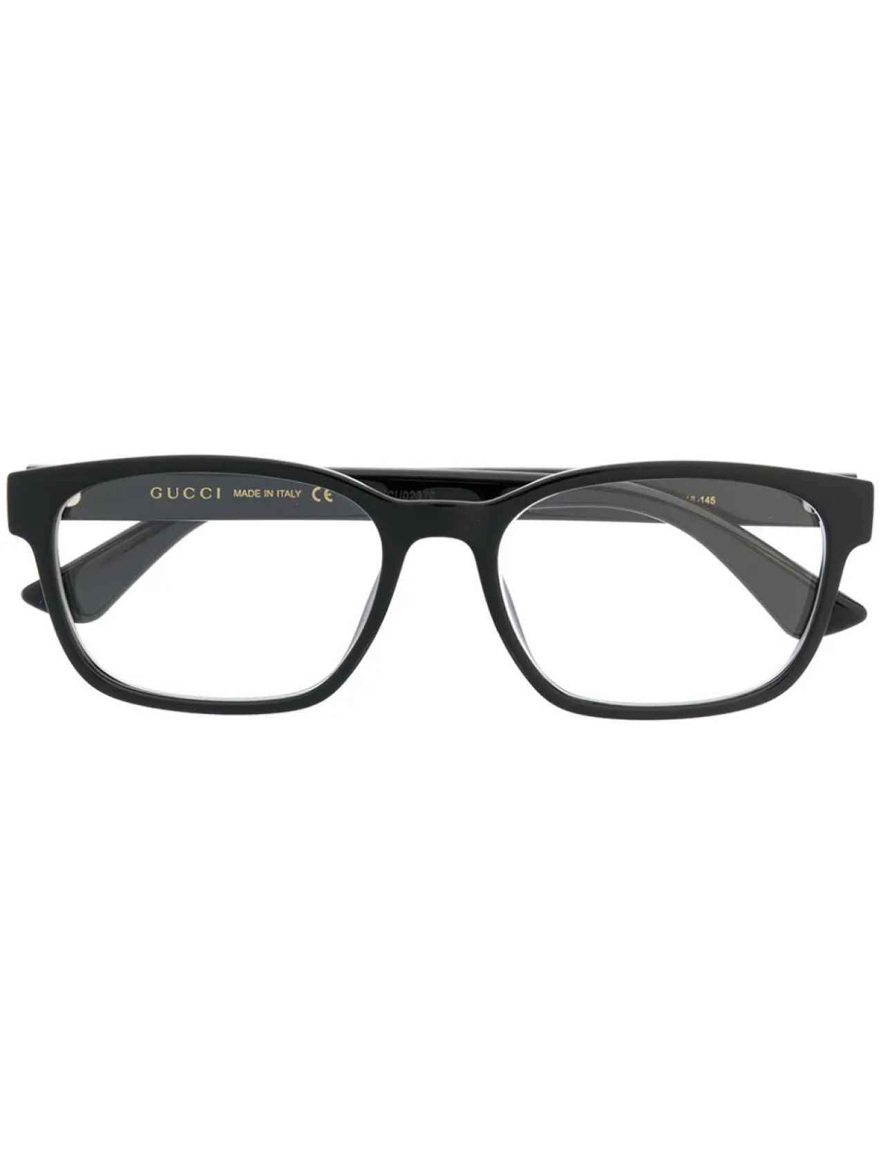 

Gucci Eyewear очки в прямоугольной оправе с логотипом, черный