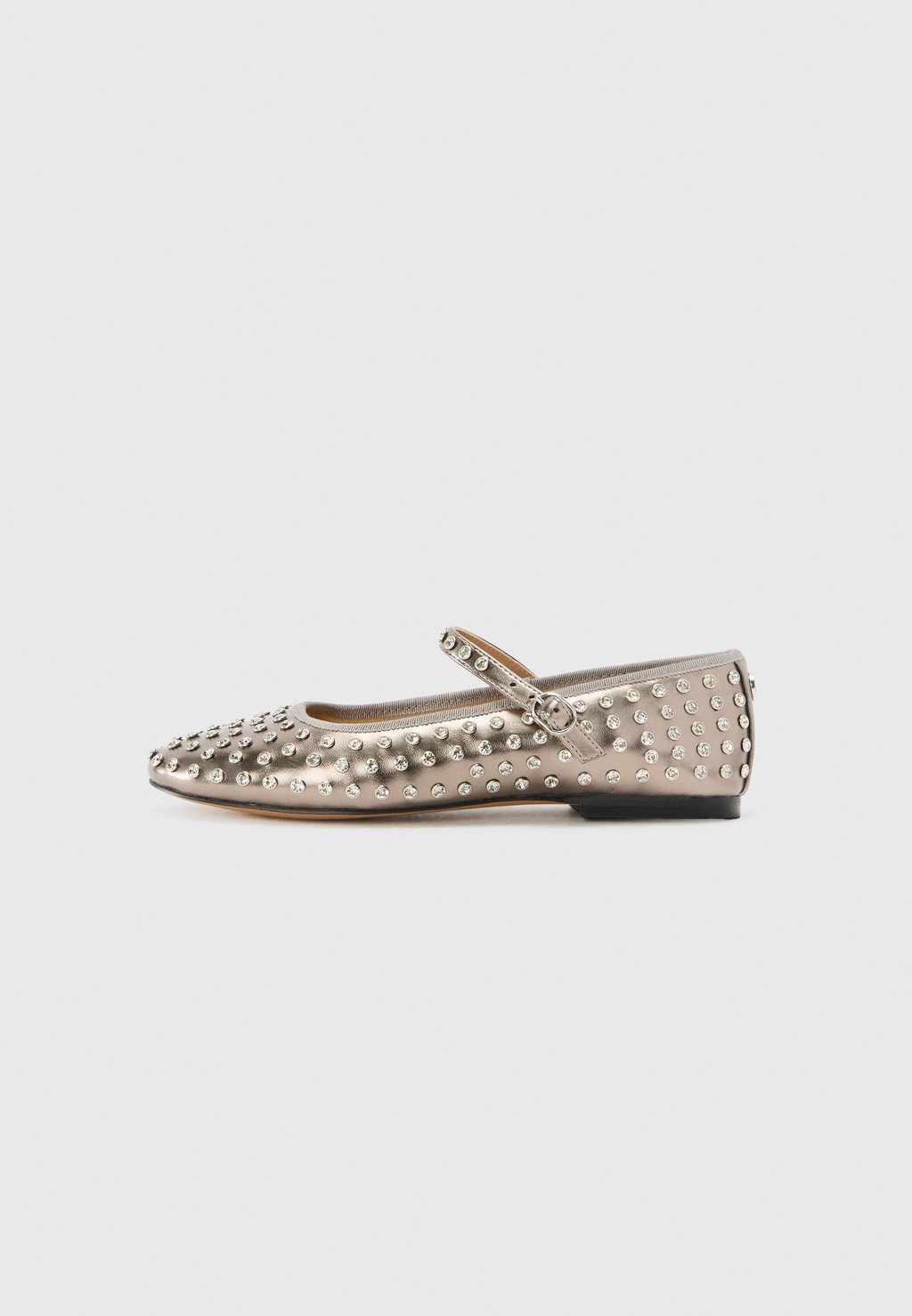 Балетки с ремешком на щиколотке VINETTA Steve Madden, серебряный