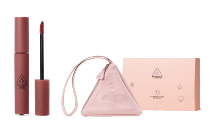 

3CE Наборы для макияжа с блеском для губ цвета «туманно-серый розовый бархат» стойкие