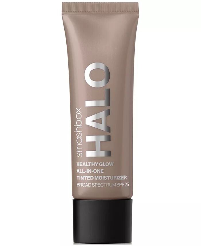 

Mini Halo Healthy Glow Тонированный увлажняющий крем SPF 25, 0,41 унции Smashbox, цвет Dark (Dark To Deep With A Neutral Undertone)