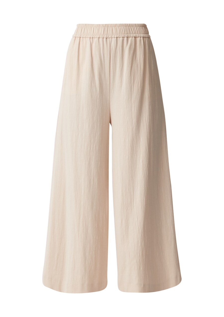 

Тканевые брюки COMMA Wide leg Pants, бежевый