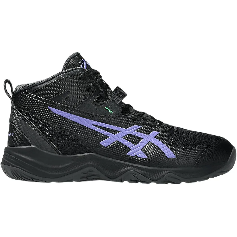 ASICS DUNKSHOT MB 10 Support Mid top детские баскетбольные кроссовки Black Purple — фото 3