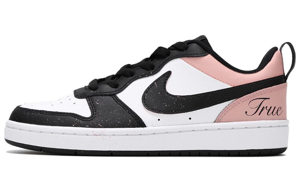 

Кроссовки Nike Court Borough Skateboarding Shoes Women's Low-top Black/pink/white, розовый