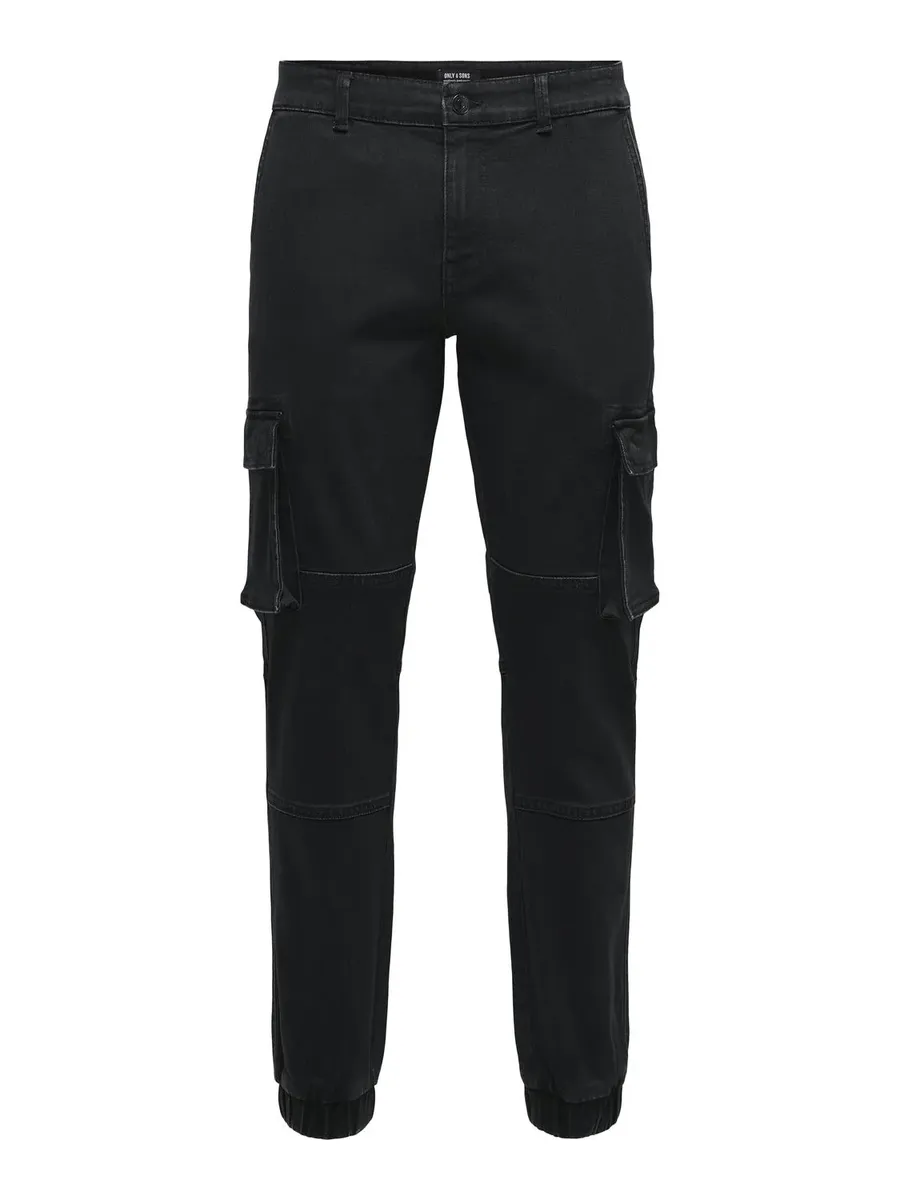 

Джинсы-карго ONLY & SONS "ONSCAM STAGE CARGO LBD 0414 PIM DNM CS", черный