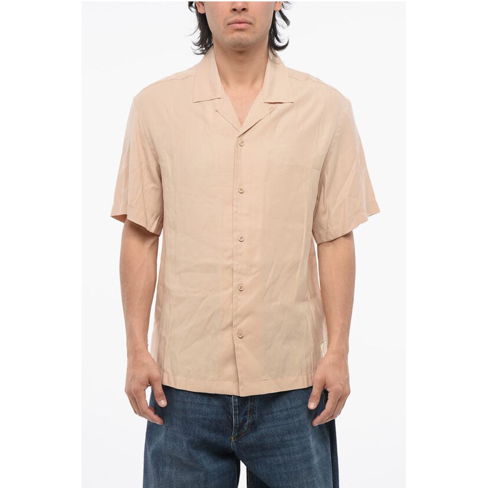 

Рубашка для боулинга EMPORIO с вышитыми на спине PALMS Armani, Beige
