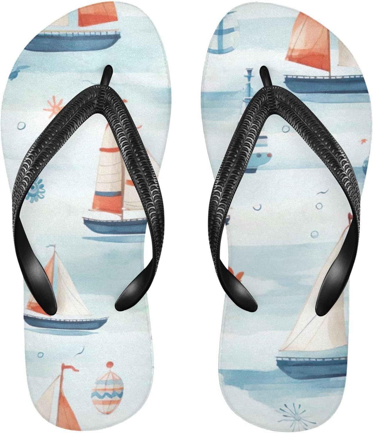 

Шлепанцы для пляжа, летние повседневные сандалии для женщин и мужчин, обувь для душа, размер XS Kfbe, Boat