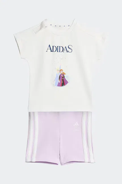 Комплект для девочки с принтом DISNEY Adidas, белый