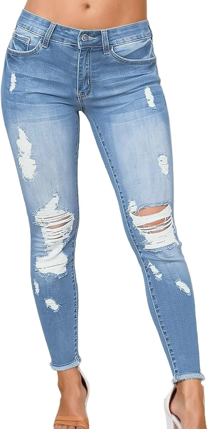 

Женские джинсы Skinny Ripped Stretch FAEXUM