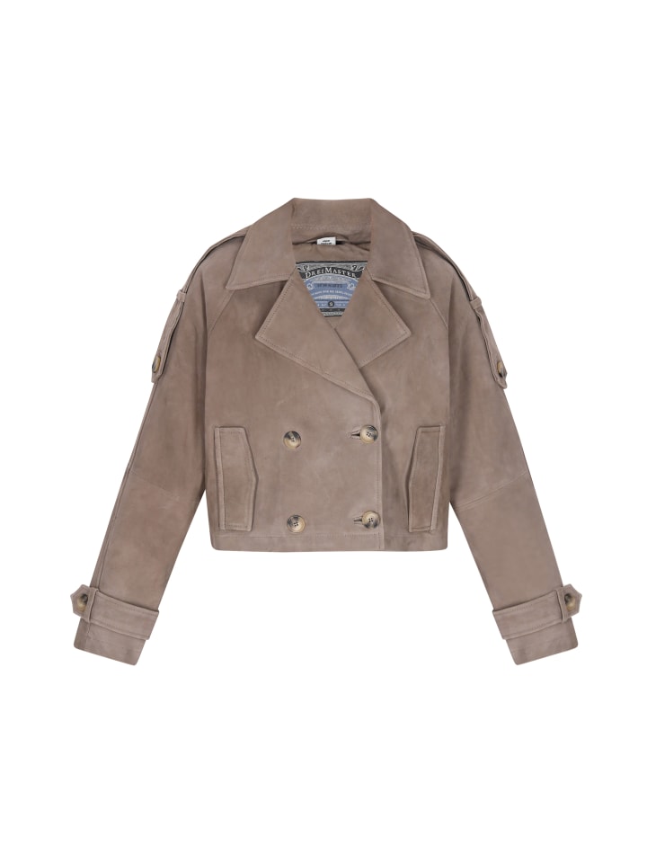 

Кожаная куртка DreiMaster Vintage, цвет taupe grey