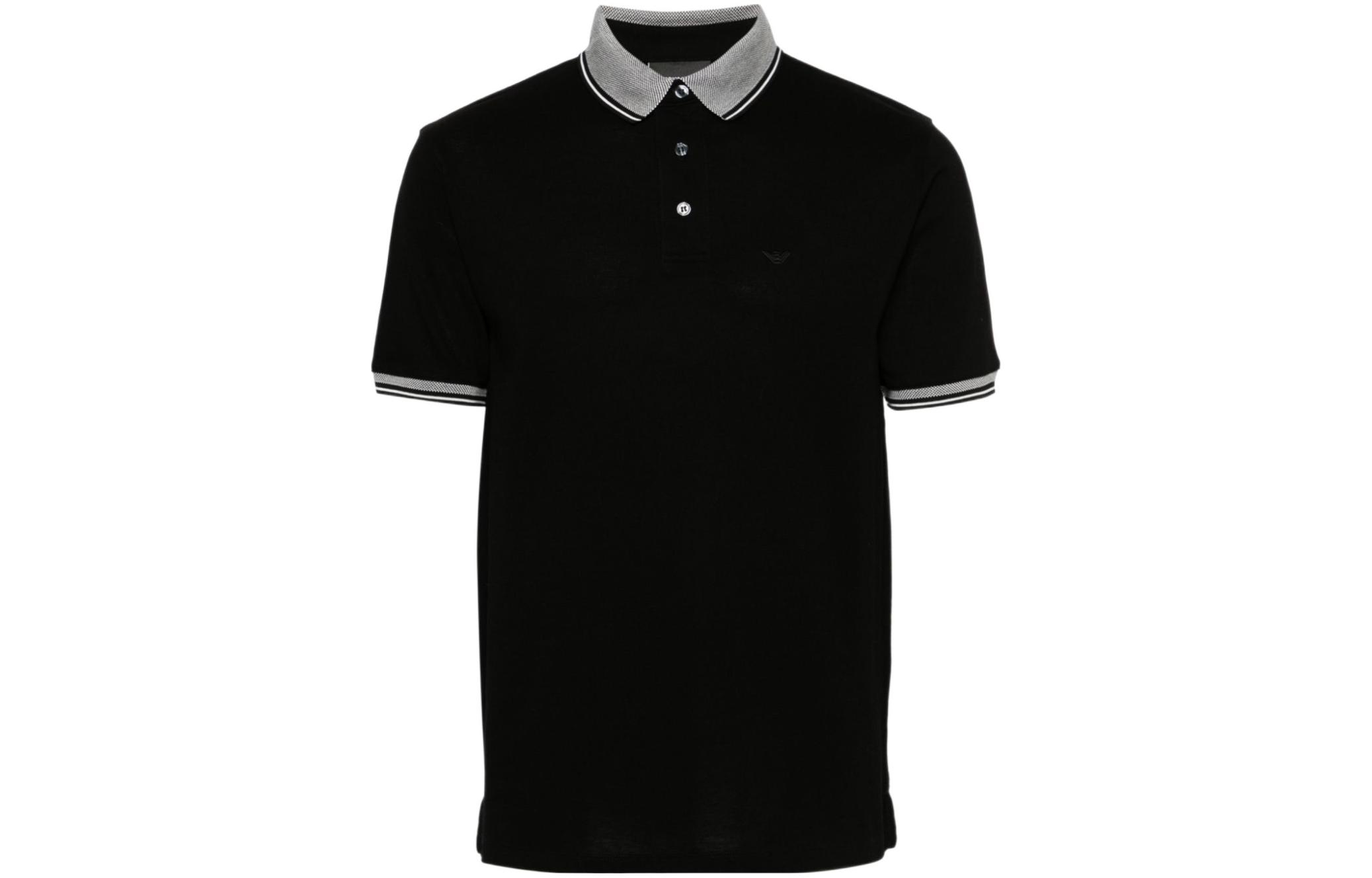 

Футболка поло мужская черная EMPORIO ARMANI