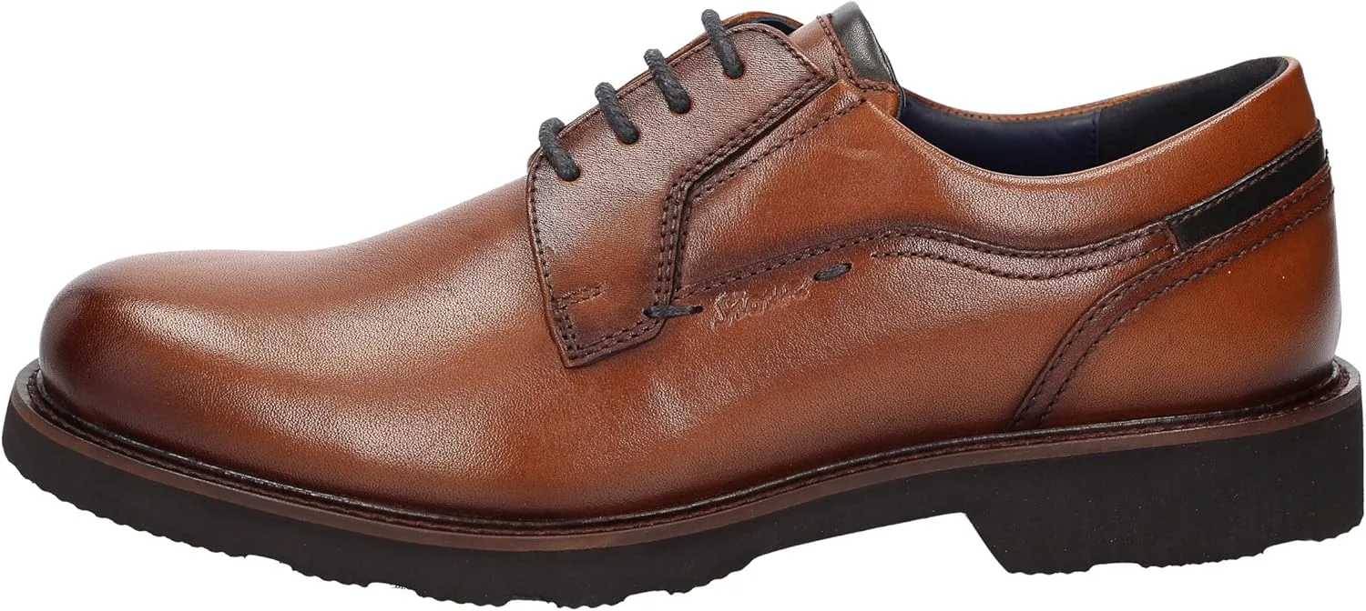 Мужские туфли на шнуровке Sioux Dilip-716-h Oxford, коньячный — фото 2