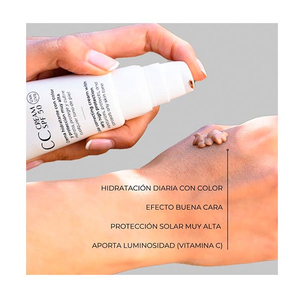 Солнцезащитный крем для лица FARMA DORSCH CC Cream Hidratante Con Color SPF50, 50 мл — фото 2
