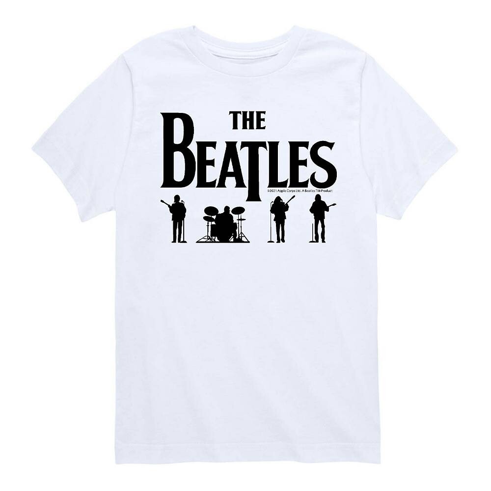 

Черная футболка с логотипом The Beatles для мальчиков 8–20 лет Licensed Character, белый