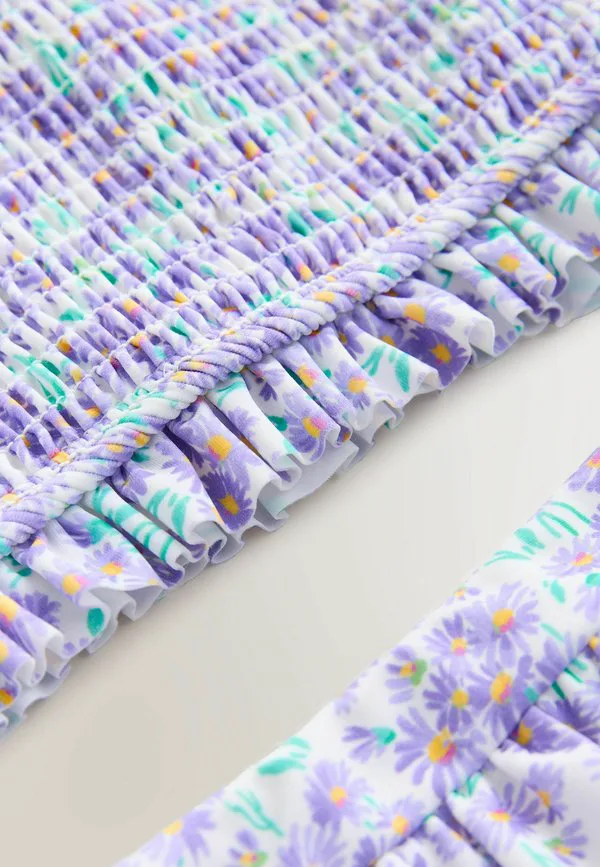 Бикини стандартного кроя с оборками. Laura Ashley, Purple Everingham Meadow Spray — фото 4