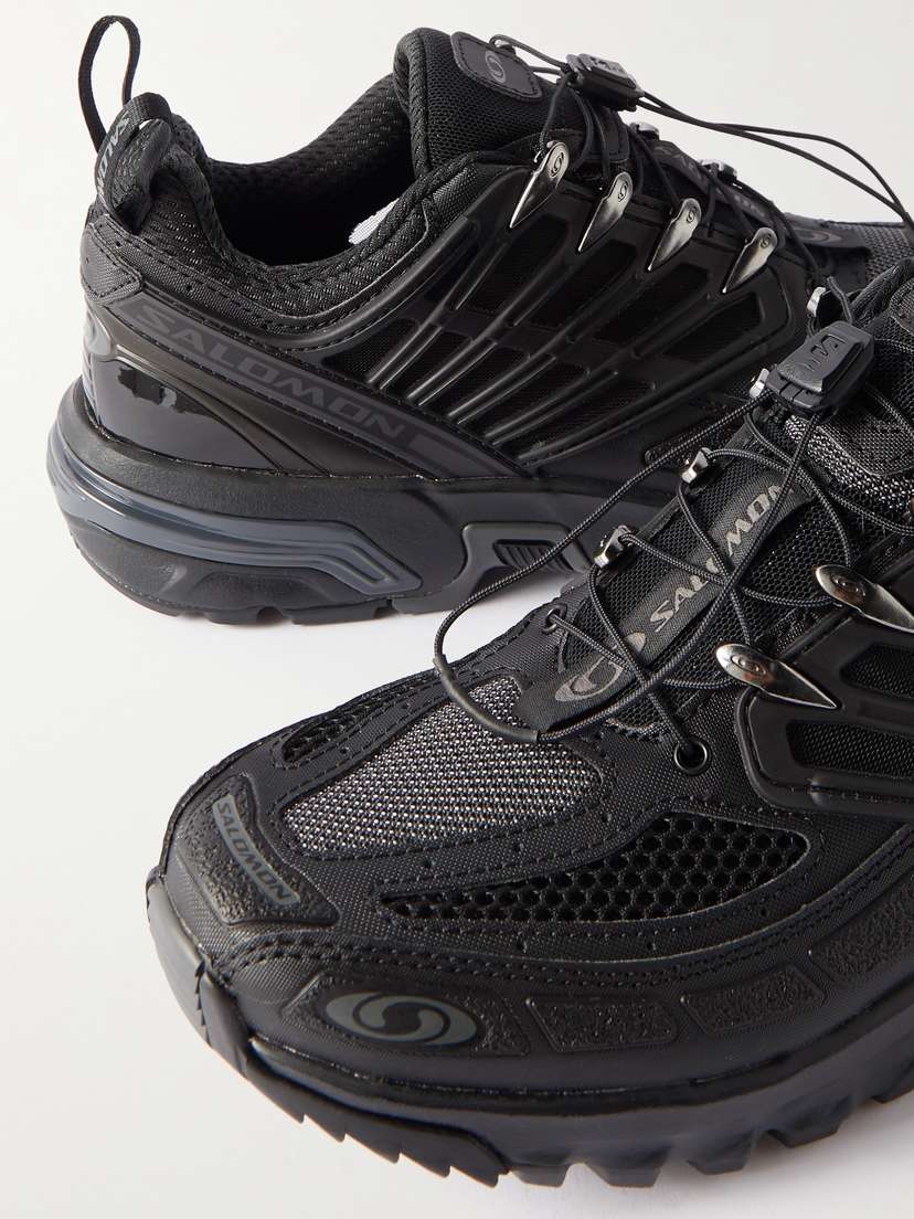Кроссовки Acs Pro Advanced с резиновой отделкой и сеткой Salomon, черный — фото 4