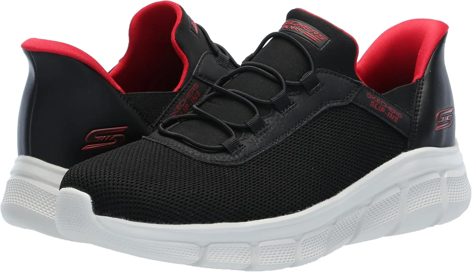 Мужские кроссовки Skechers B Flex - Elevated Edge с удобной вставкой без шнурков, черный — фото 2