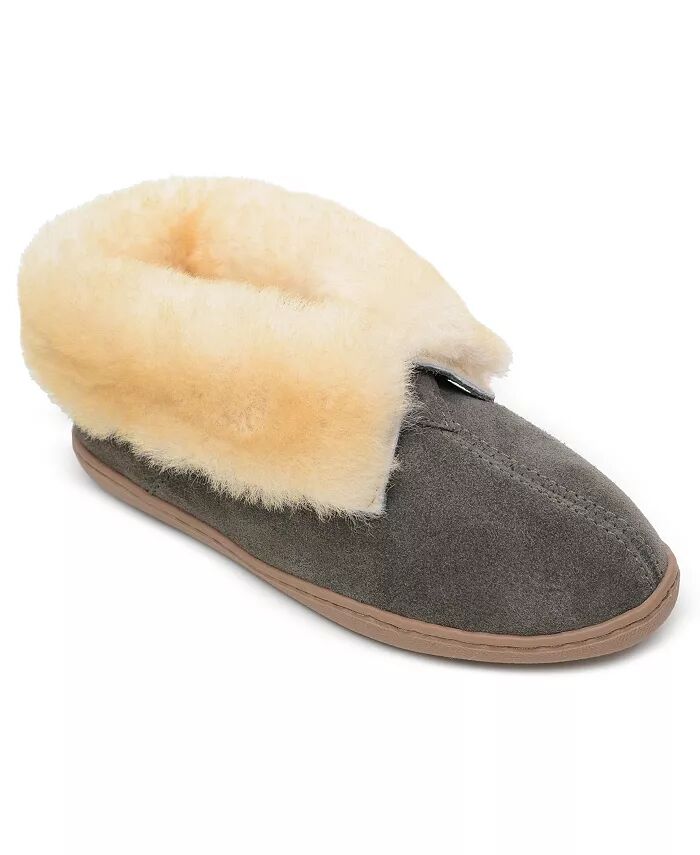 Женские тапочки из овчины Minnetonka, серый