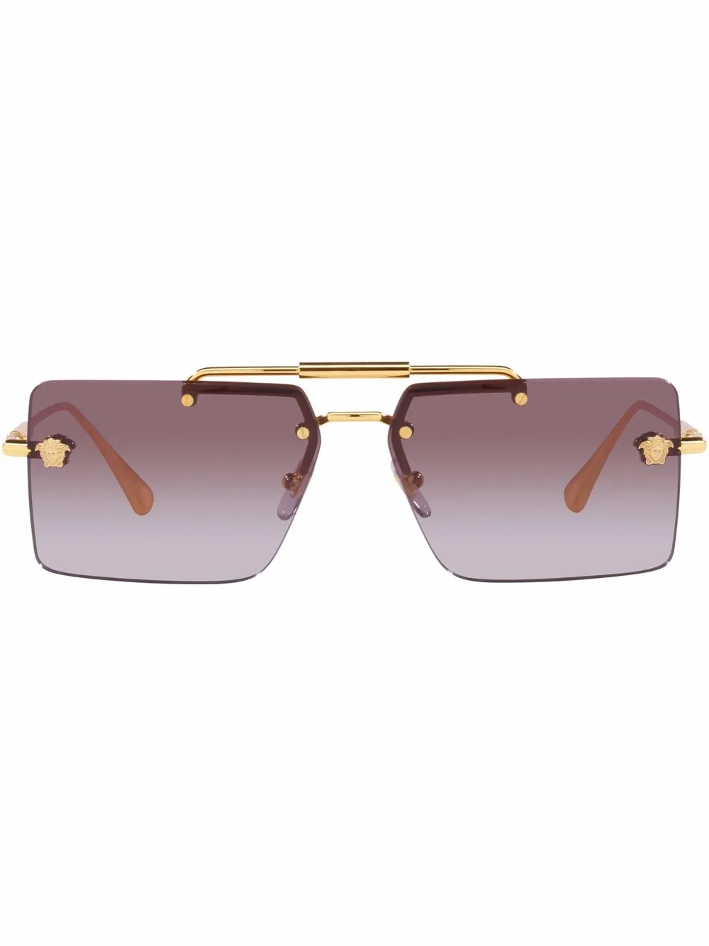 

Солнцезащитные очки с логотипом Versace Eyewear, золотой
