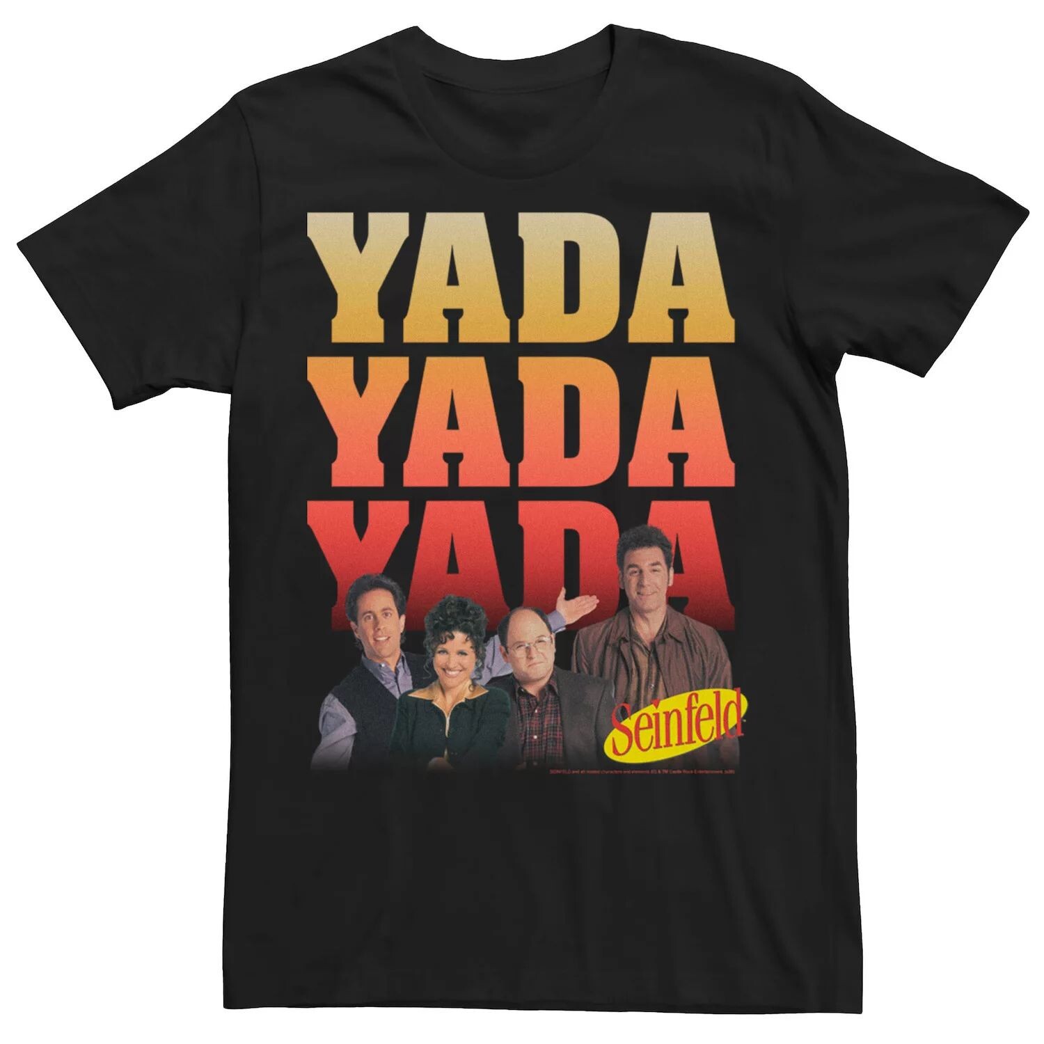 

Мужская футболка Seinfeld Yada Yada Logo Group Shot Licensed Character