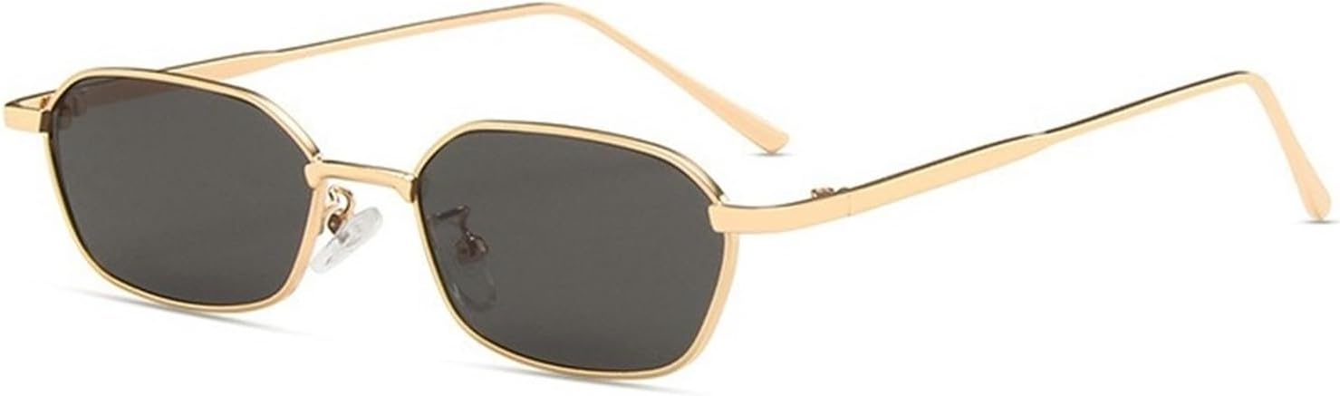 

Мужские солнцезащитные очки в тонкой металлической оправе для вождения, поездок на работу, отдыха, а также женские солнцезащитные очки для активного отдыха Generic, Gold