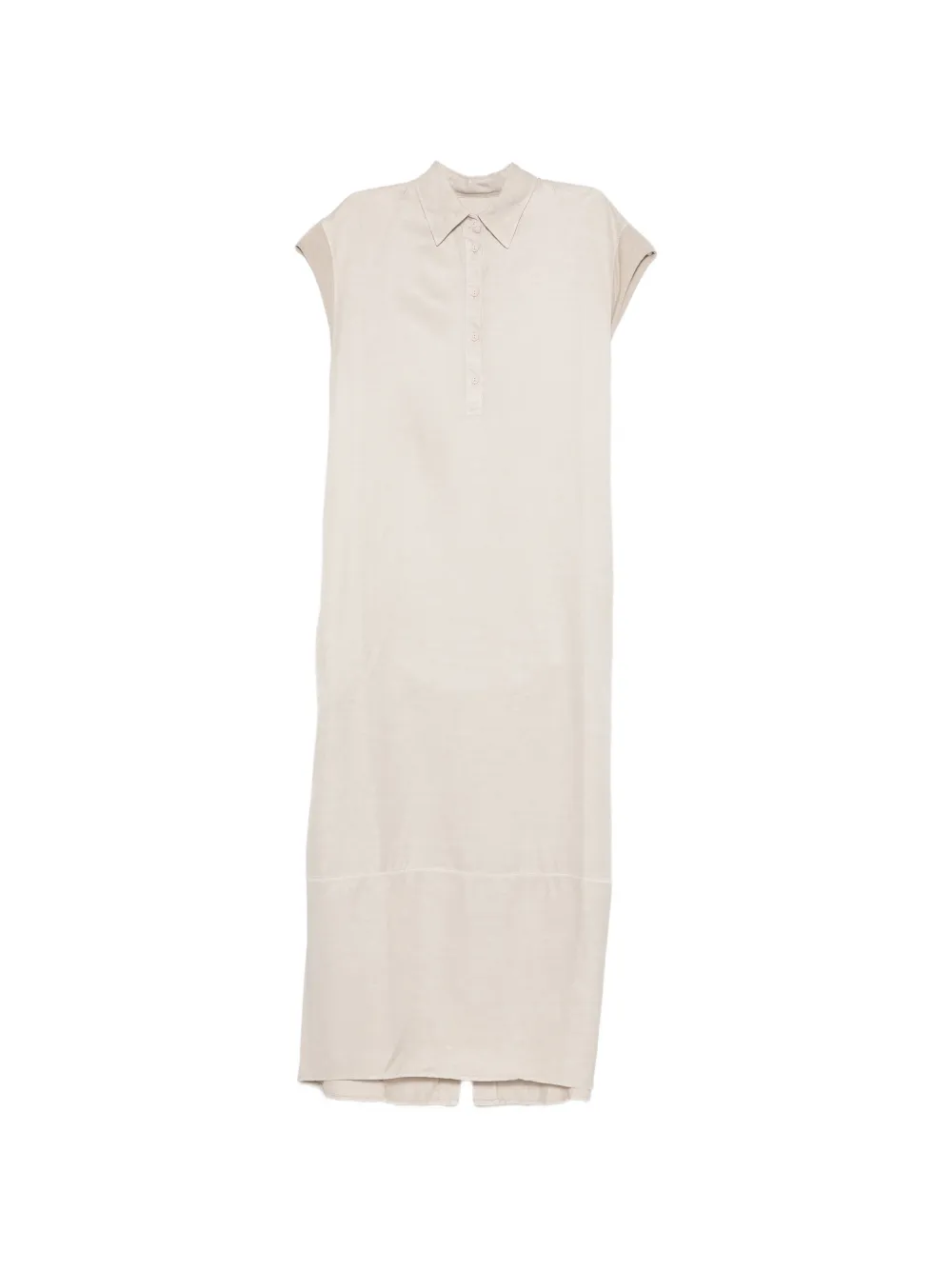 

Платье на пуговицах с короткими рукавами European Culture, бежевый