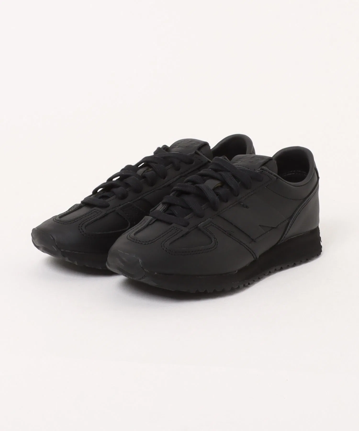 Мужские кроссовки New Balance U471 из натуральной кожи чёрные