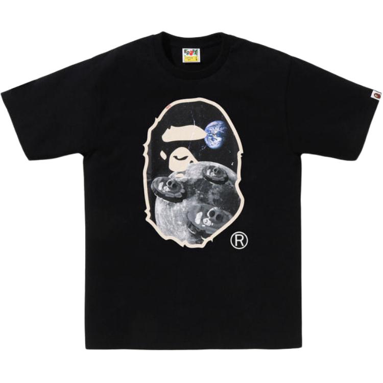 

Футболка с принтом A BATHING APE, черный