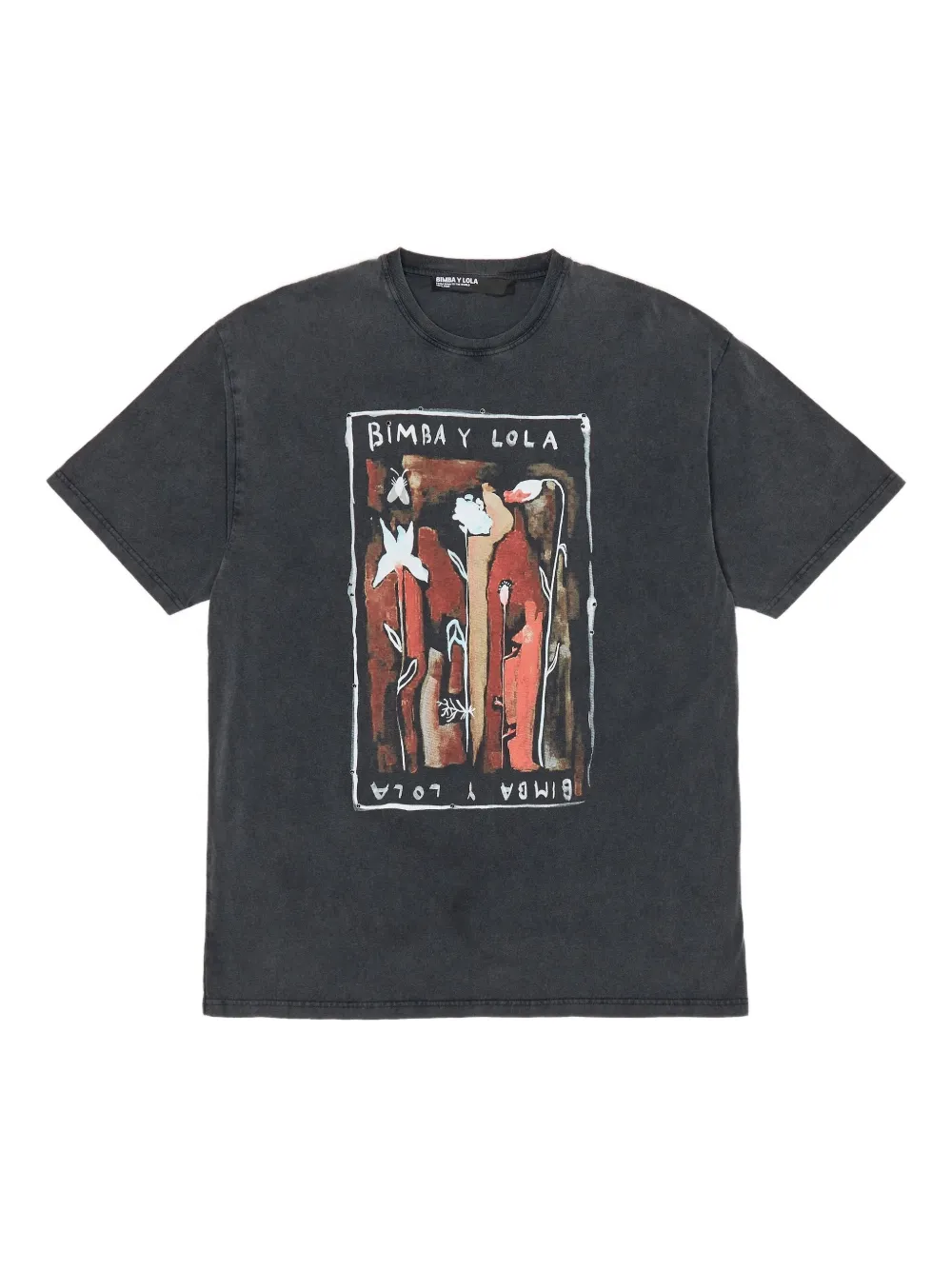

Футболка с графичным принтом Bimba y Lola, серый