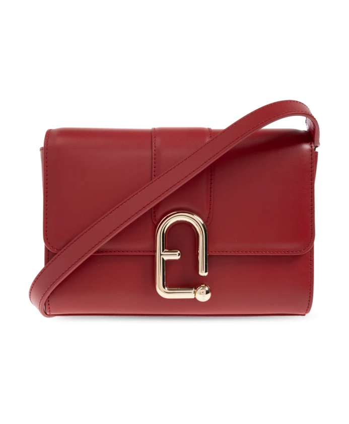 

Городская маленькая сумка через плечо Furla, красный