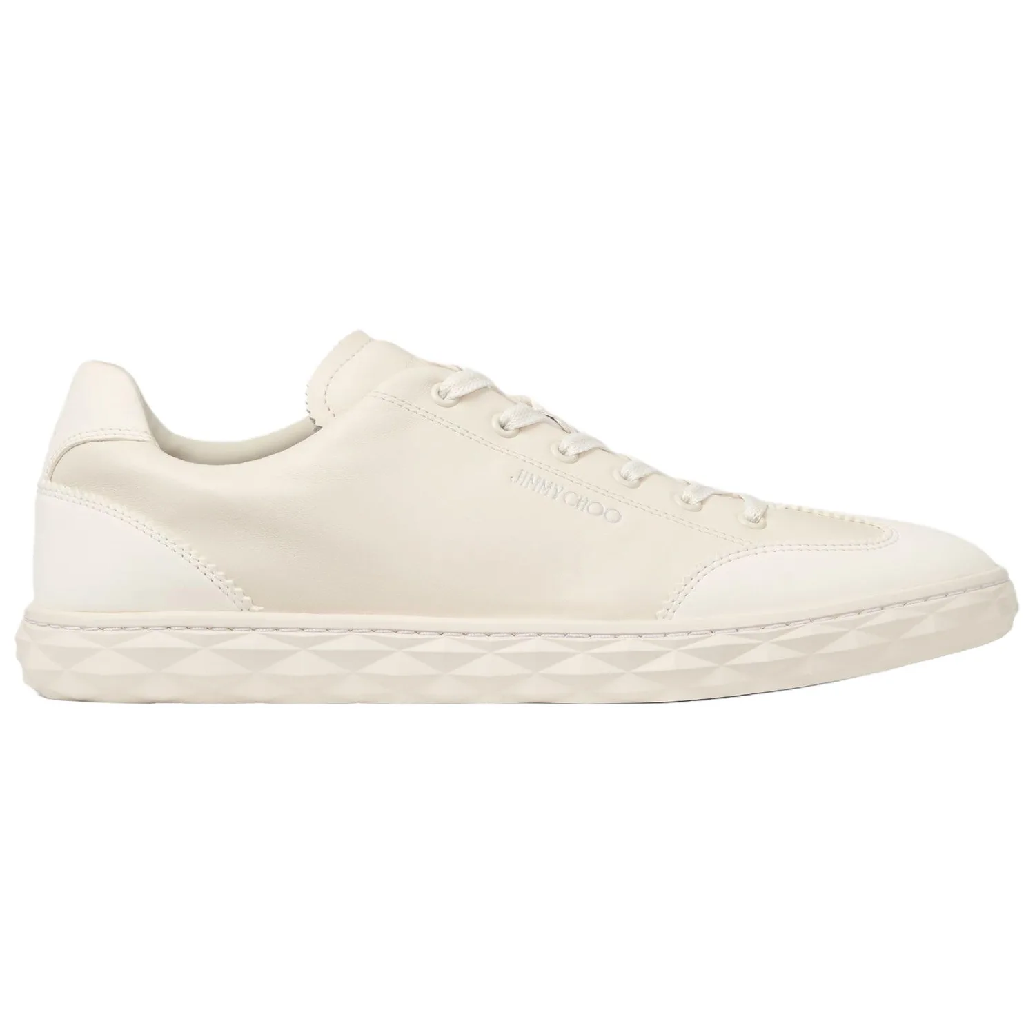 Diamond Light Flex/M Leather Low top Skateboard Shoes Men's Latte Jimmy Choo, original shoe box not included — фото 3