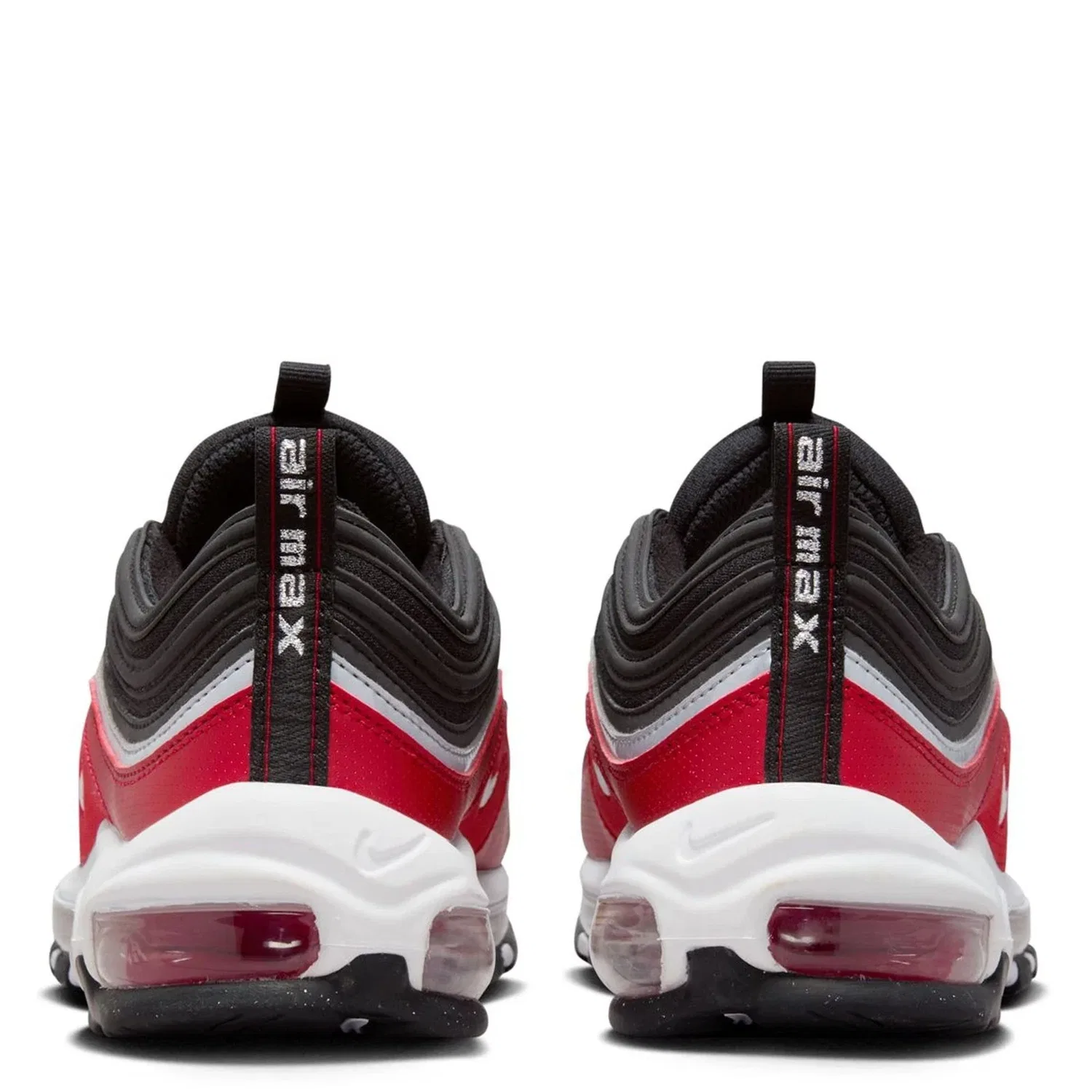 Детские кроссовки Nike Air Max SE FB3245 - черные с красными в стиле лайфстайл HTAT46 — фото 4
