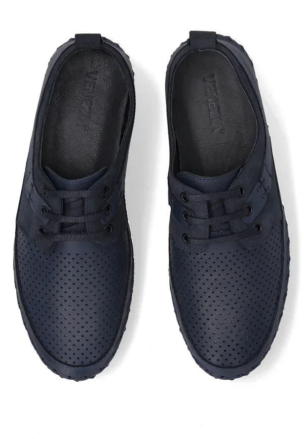Кроссовки Smart lace ups casual lace ups Venezia, королевский синий — фото 4