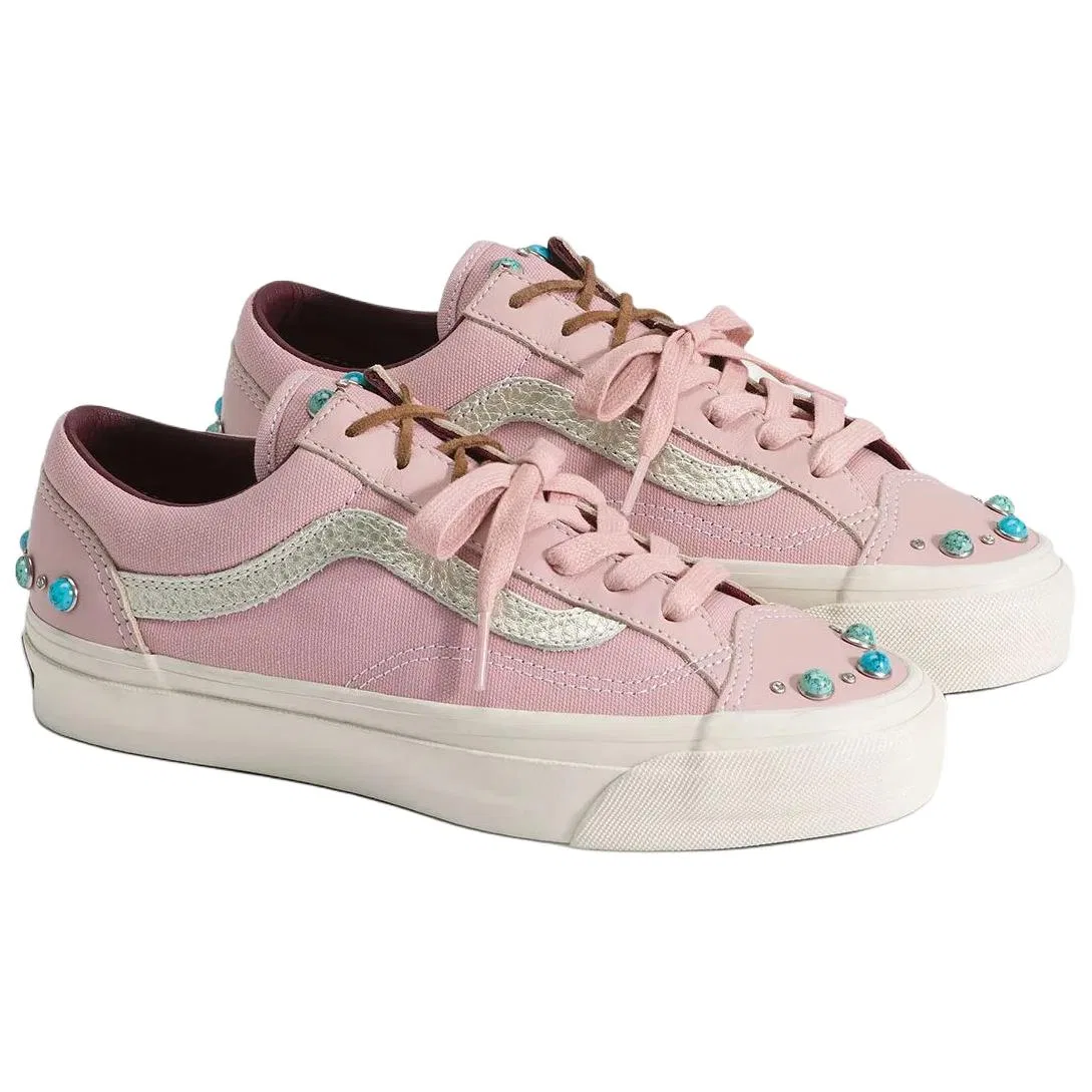 Кеды Old Skool 36 Premium Vans розовые — фото 3