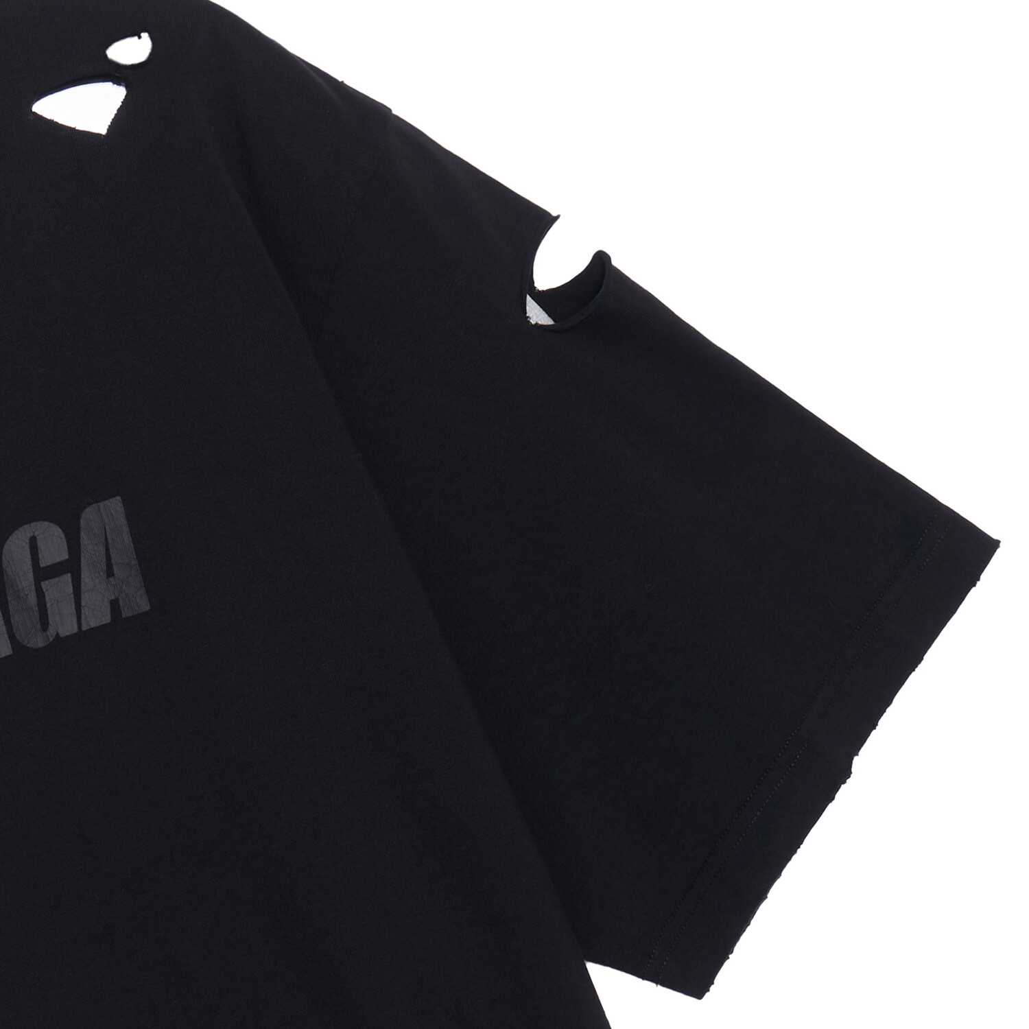 Футболка женская Balenciaga с дурыками, черный — фото 4