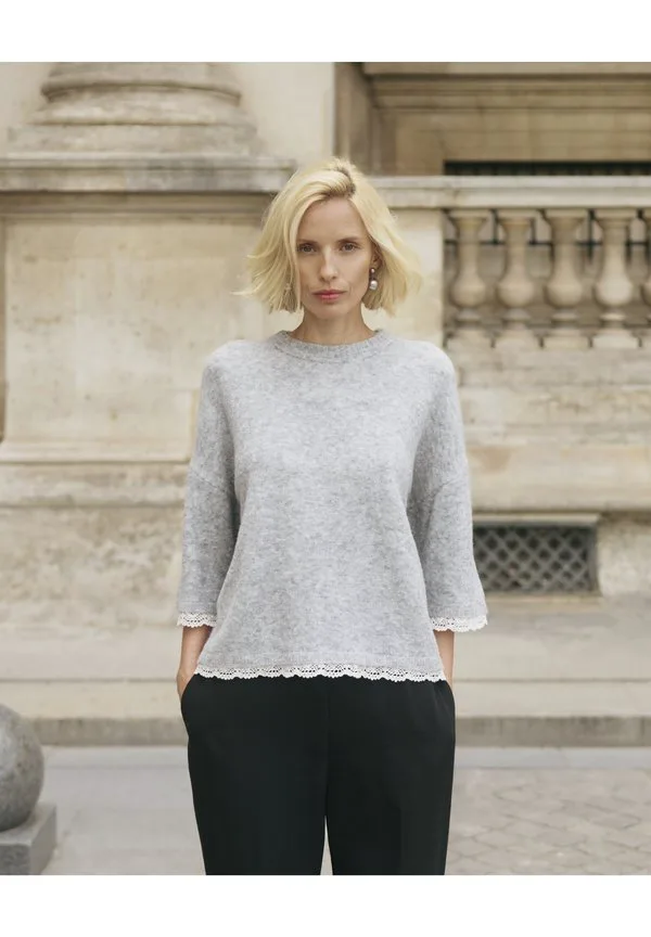 

Базовая футболка kberis Karen By Simonsen, Grey Melange