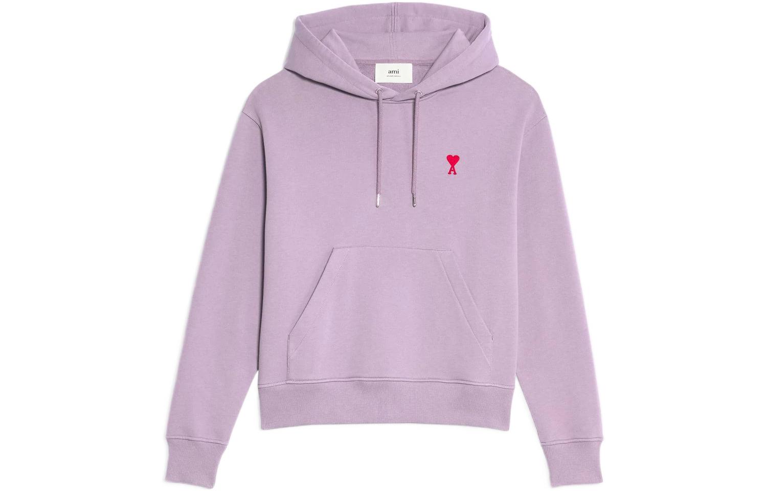 

Футболка с капюшоном Ami Small A Heart Popover AMIPARIS, фиолетовая